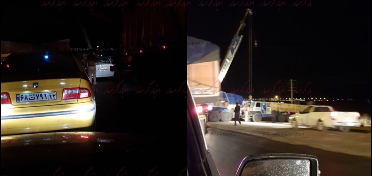 تصادف خودروها و واژگونی تریلی و آمبولانس در گرمسار تصادف خودروها و واژگونی تریلی و آمبولانس در گرمسار