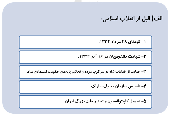 مروری بر جنایت های آمریکا علیه ملت ایران مروری بر جنایت های آمریکا علیه ملت ایران