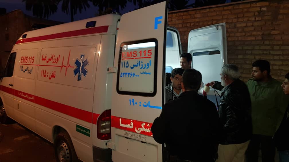 نجات معجزه آسای یک کارگر در فسا نجات معجزه آسای یک کارگر در فسا