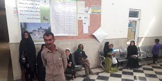 خدمات رسانی به بیماران در مرکز بهداشتی قلعه رئیسی