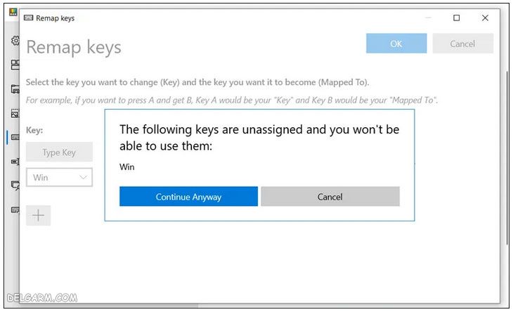 چگونه عملکرد کلید ویندوز کیبورد را تغییر دهیم؟