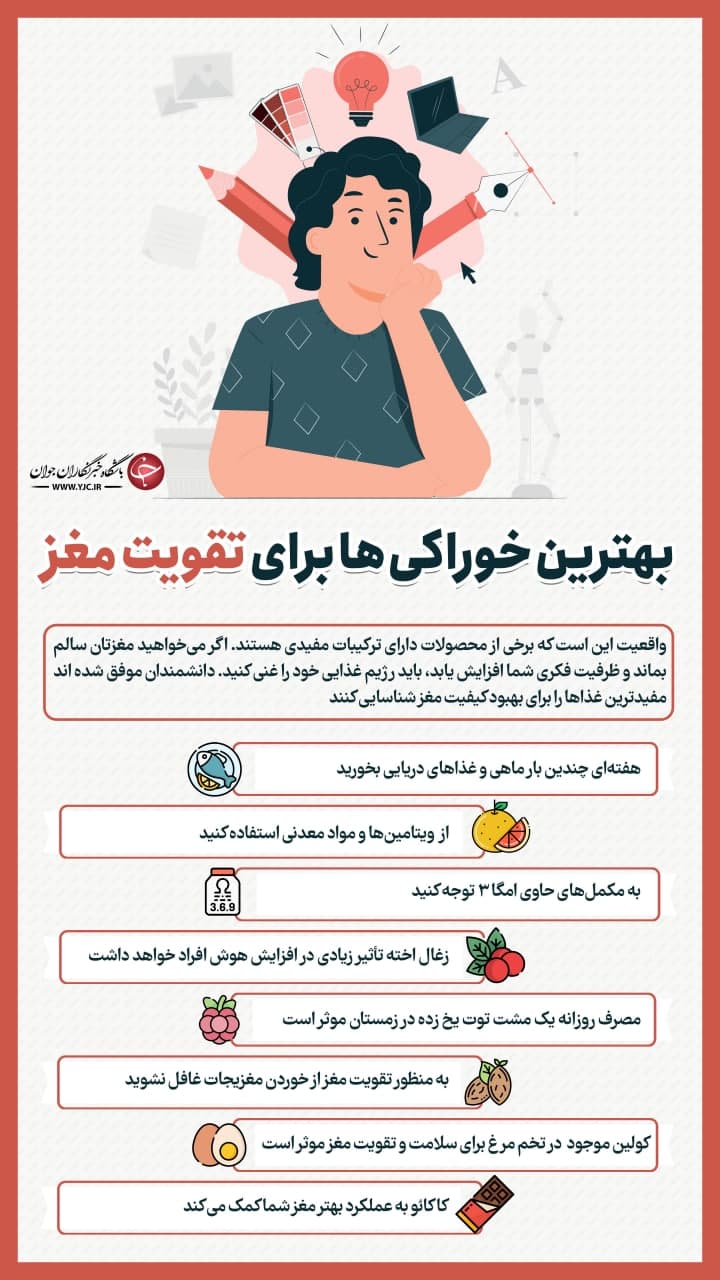 بهترين خوراکي ها براي تقويت مغز