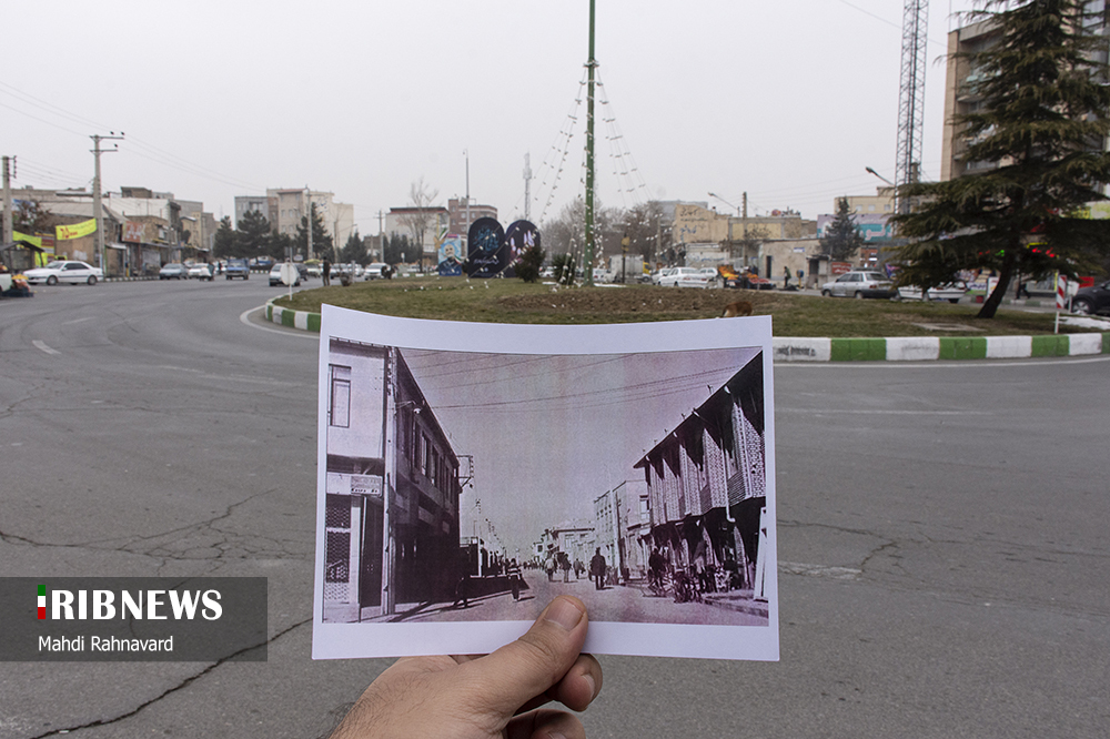 نمایی از خیابان کسری ارومیه با بافت جدید شهری. 
