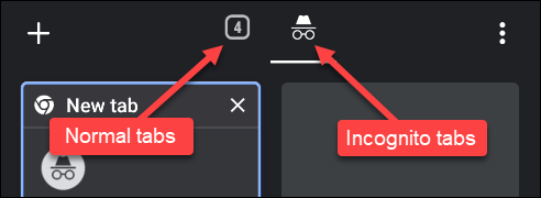 تب incognito گوگل کروم