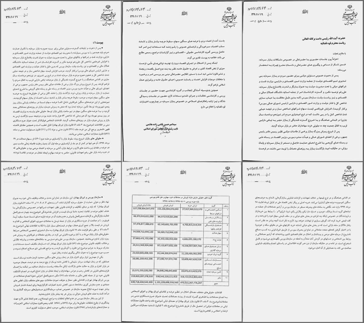 ارسال گزارش تخلفات بازار سرمایه به قوه قضائیه