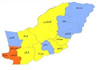 غرب گلستان همچنان نارنجی است غرب گلستان همچنان نارنجی است