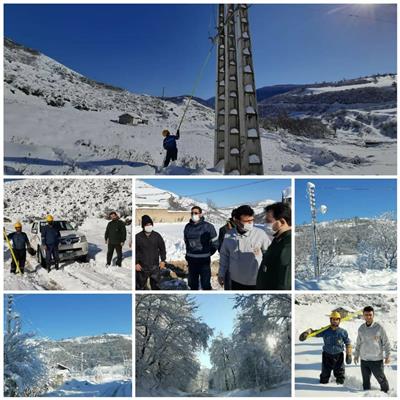 روستاهای گرفتار در برف همچنان چشم انداز روشنایی