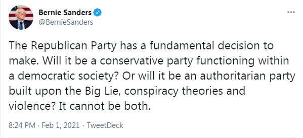 سندرز: آیا حزب جمهوری خواه، یک حزب استبدادی است؟