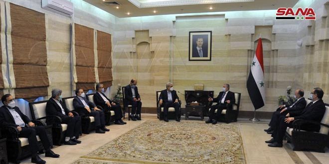 گفتگوی نخست وزیر سوریه و معاون رئیس جمهور ایران