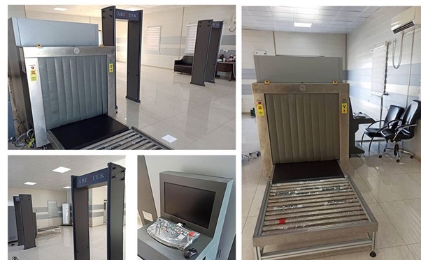 نصب یک دستگاه ایکس ری در بندرگاه ابوموسی