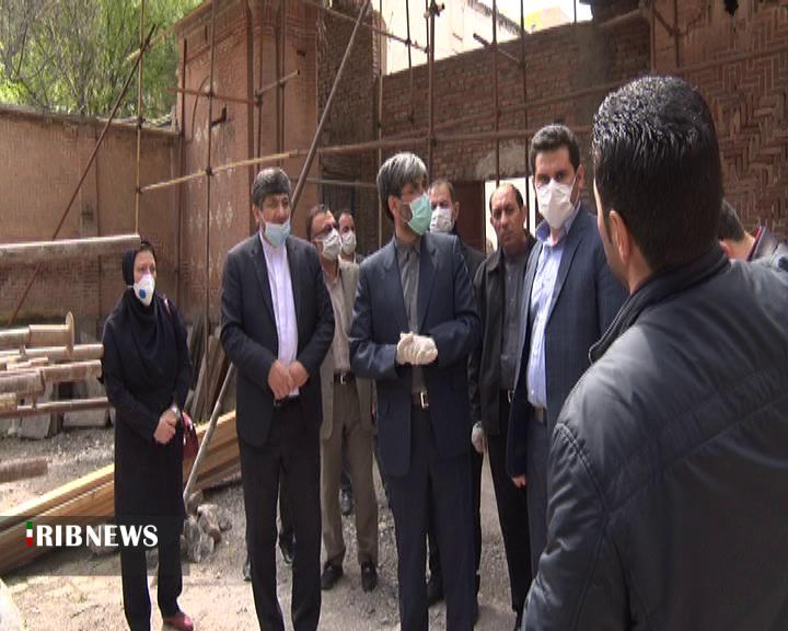 بازدید رئیس کل دادگستری از پروژه های عمرانی و تاریخی میراث فرهنگی استان