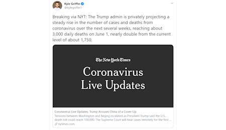 هر ۴۴ ثانیه کرونا یک آمریکایی را ازپای درمی آورد