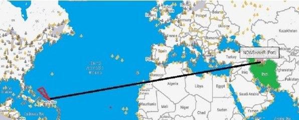 همکاری بندر نوشهر در نجات دریانورد سانحه دیده در آب های آمریکای مرکزی