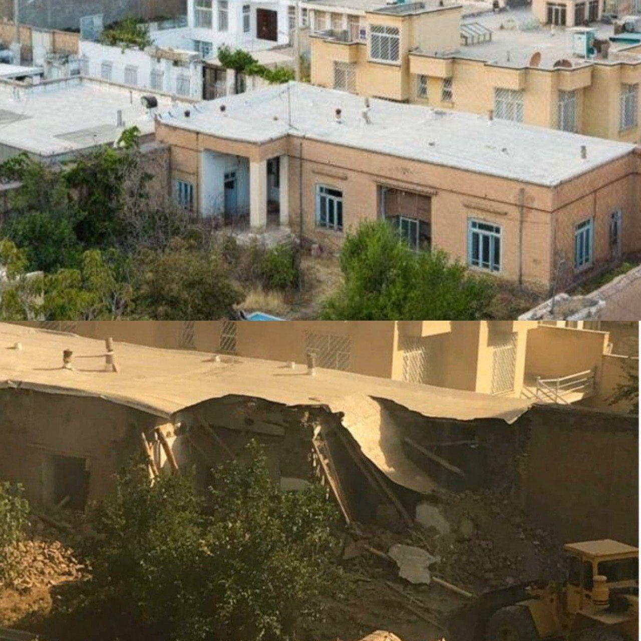 ‍ تخریب خانه استاد پرویز مشکاتیان در نیشابور