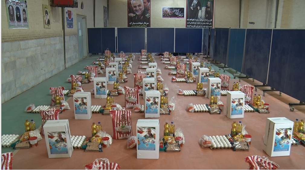 توزیع ۱۱۰ بسته معیشتی در یخدان میبد توزیع ۱۱۰ بسته معیشتی در یخدان میبد