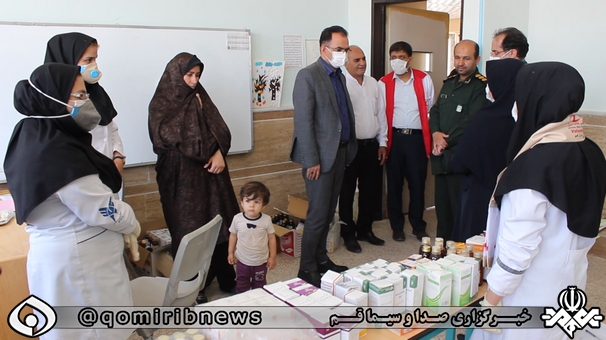 اعزام کاروان سلامت به روستای کوه سفید از توابع بخش مرکزی