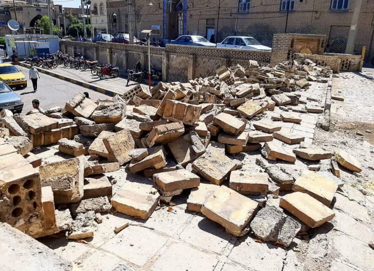 تخریب قسمتی از اثر تاریخی در دزفول تخریب قسمتی از اثر تاریخی در دزفول