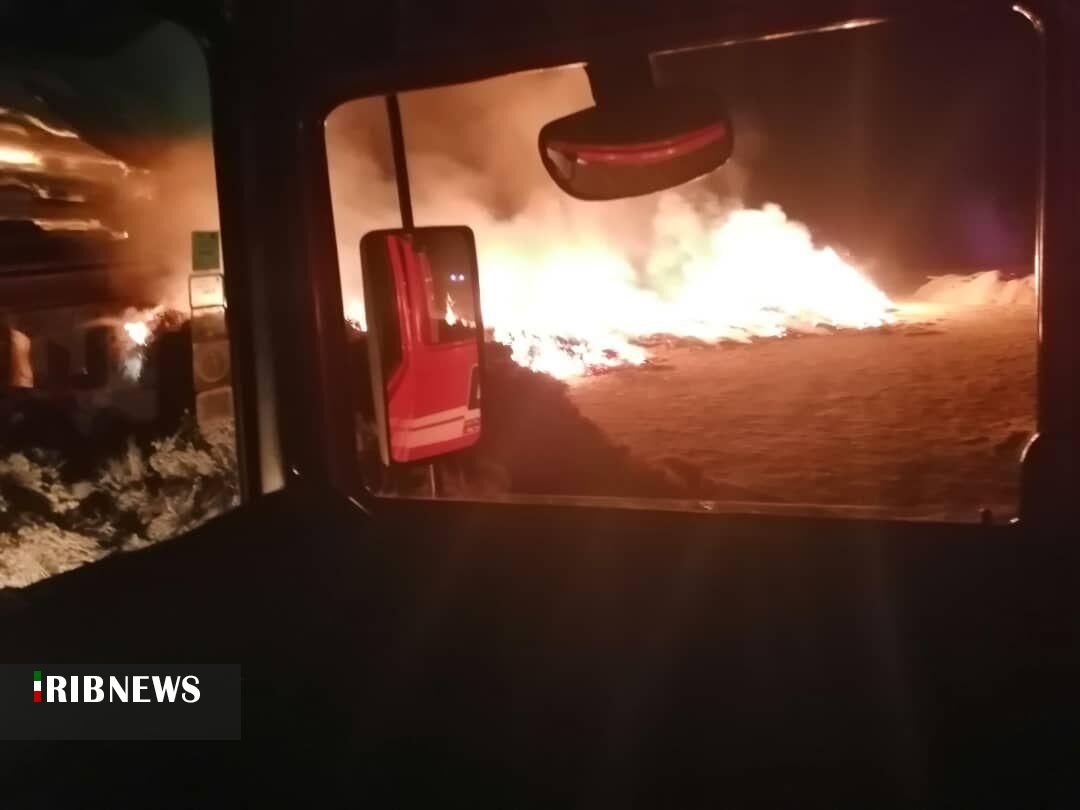 طعمه حریق شدن ۱۰ تُن نخود در بوکان طعمه حریق شدن ۱۰ تُن نخود در بوکان