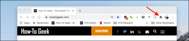 غیرفعال کردن نوار ابزار افزونه‌ها