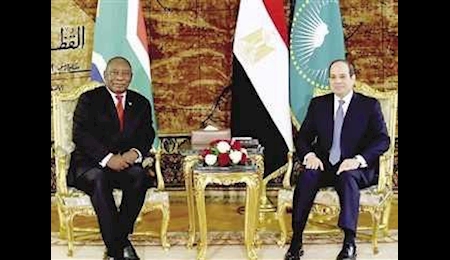 گفتگوی تلفنی السیسی با رئیس جمهور آفریقای جنوبی