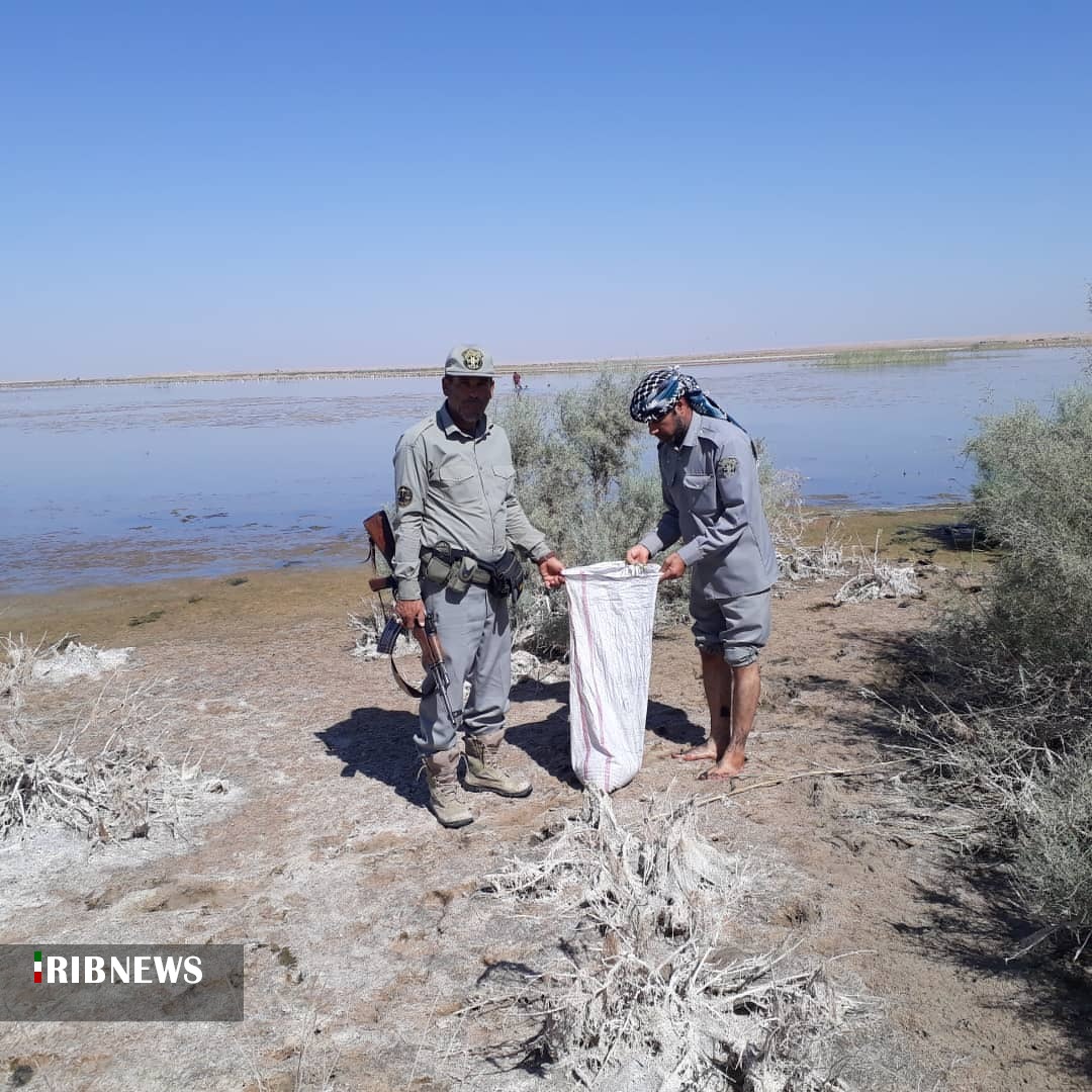 تخریب محمیه‌های آبگیر ام الدبس در دشت آزادگان