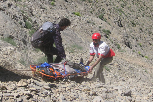 سقوط مرگبار مرگ مرد ۶۵ ساله در کوه سیاه ارسنجان