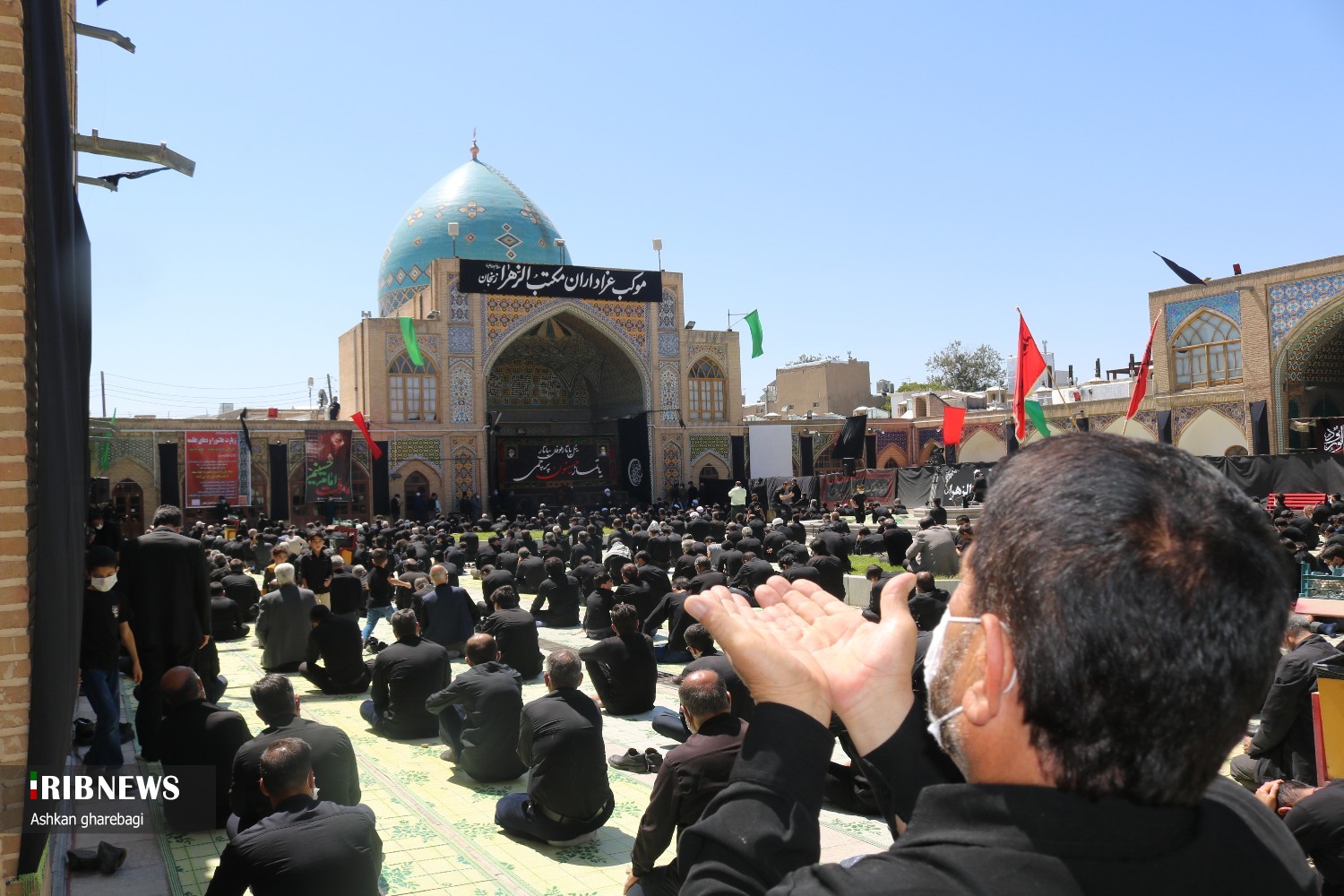 عزاداری و نماز روز عاشورا در زنجان