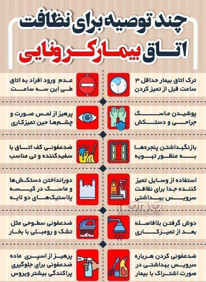 اتاق بیمار کرونایی را چگونه پاکسازی کنیم؟