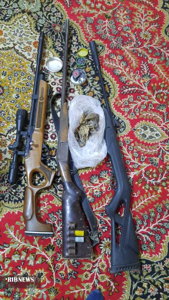 دستگیری شکارچیان غیرمجاز در کرائی دستگیری شکارچیان غیرمجاز در کرائی