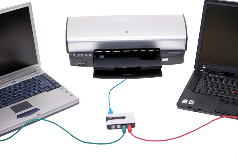 چگونه یک چاپگر را به دو کامپیوتر متصل کنیم؟