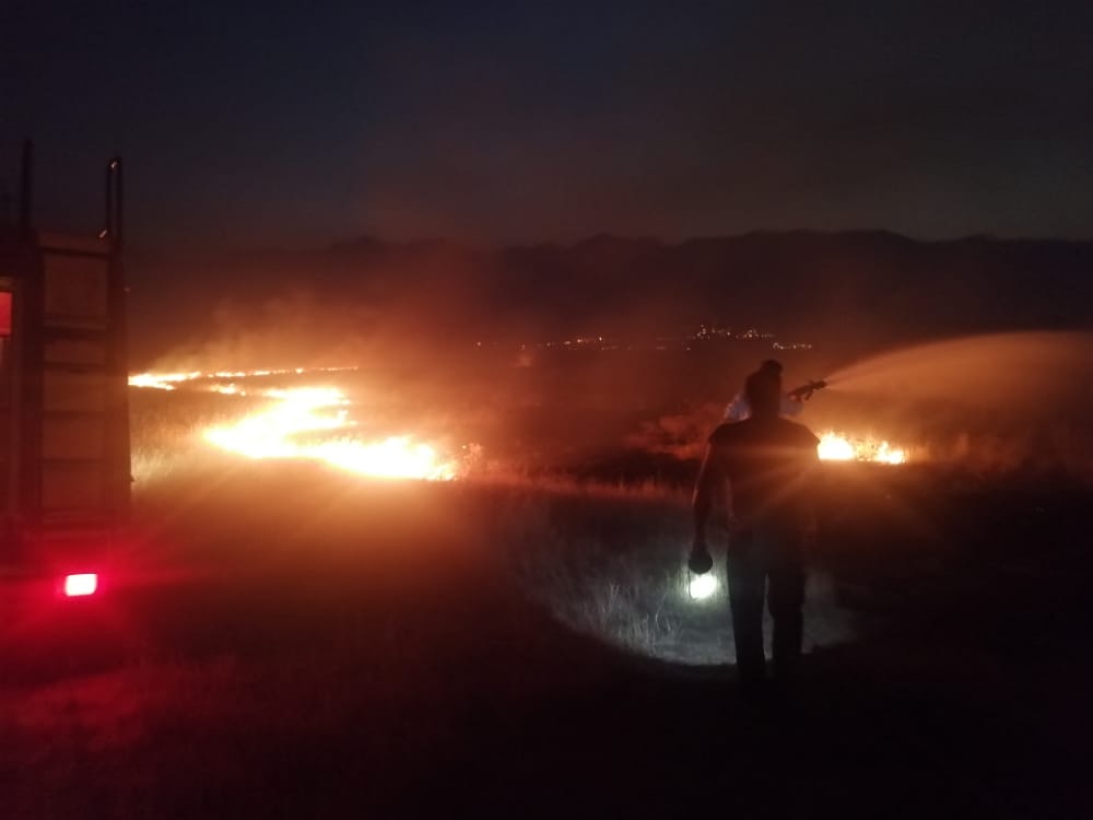 مهار آتش سوزی در کوه هوا لامرد