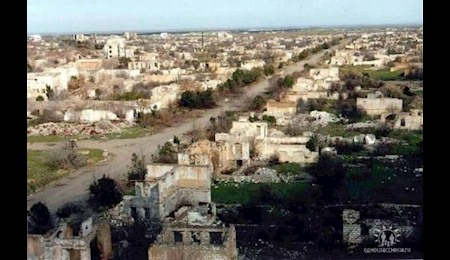 ورود ارتش جمهوري آذربايجان به شهر آغدام