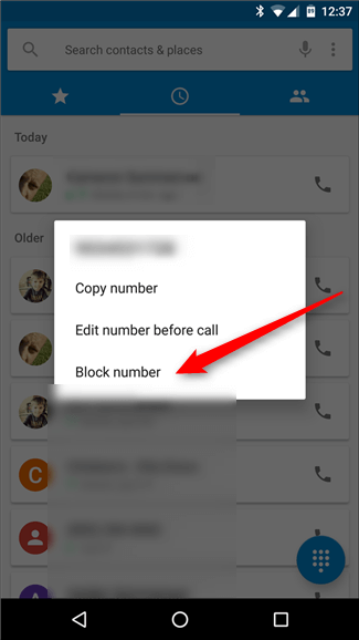 بلاک کردن شماره تلفن مزاحم