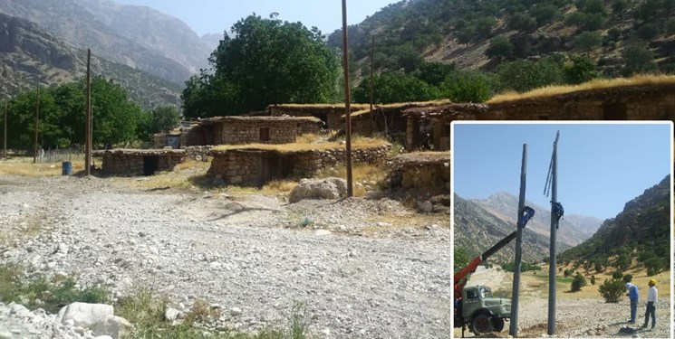برق رسانی به روستای منصورآباد کوهرنگ