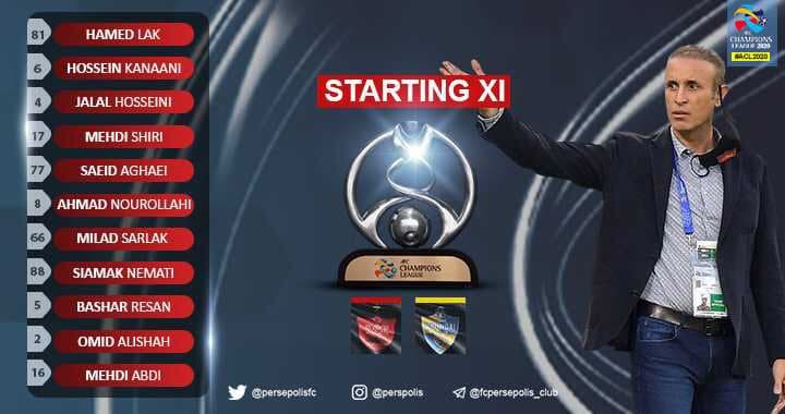 ترکیب تیم پرسپولیس مشخص شد ترکیب تیم پرسپولیس مشخص شد