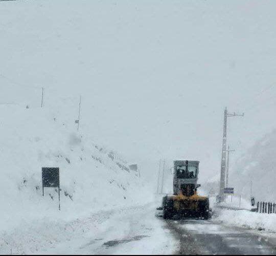 برف روبی مسیر روستایی جواهرده