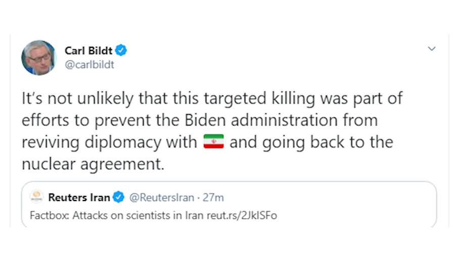 واکنش رئیس اندیشکده روابط خارجی اروپا به شهادت دانشمند ایرانی