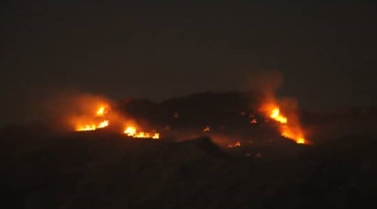 آتش سوزی در کوه‌های کردلان دشتی مهار شد