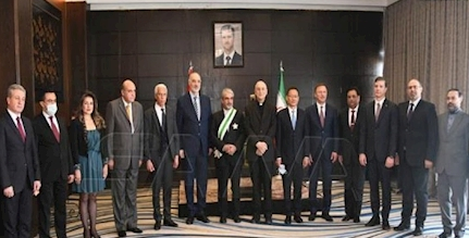 تجلیل از سفیر جمهوری اسلامی ایران در سوریه تجلیل از سفیر جمهوری اسلامی ایران در سوریه