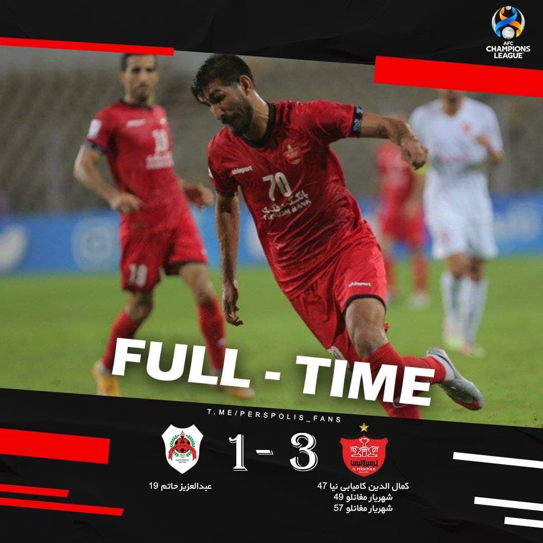 قطریها اسیر طوفان پرسپولیس ایران شدند قطریها اسیر طوفان پرسپولیس ایران شدند