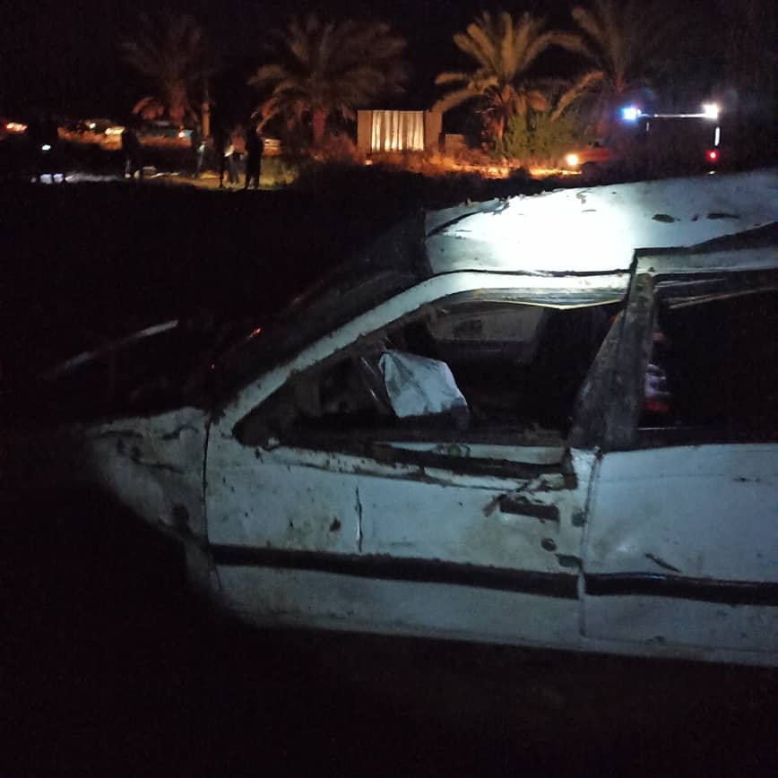 یک کشته در واژگونی خودرو