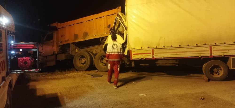 تصادف کامیون ها در میامی با یک کشته