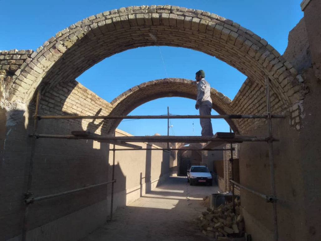 بازسازی ساباط محله بازار نو یزد بازسازی ساباط محله بازار نو یزد