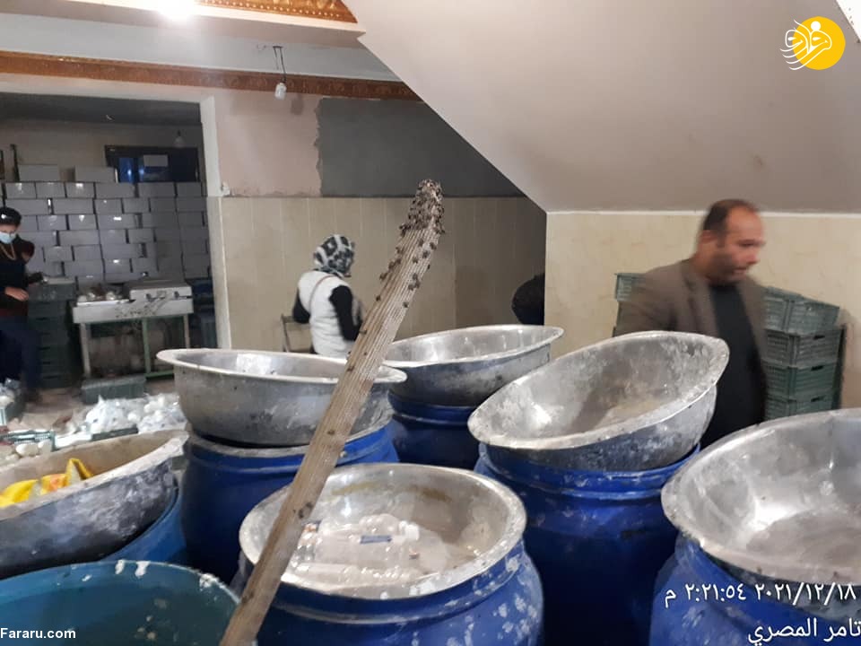 پلمب کارخانه تولید پنیر فاسد در مصر+تصاویر