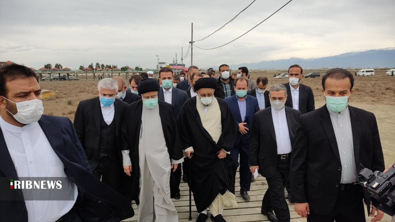 بازدید رئیس جمهور از خلیج گرگان و جزیره آشوراده