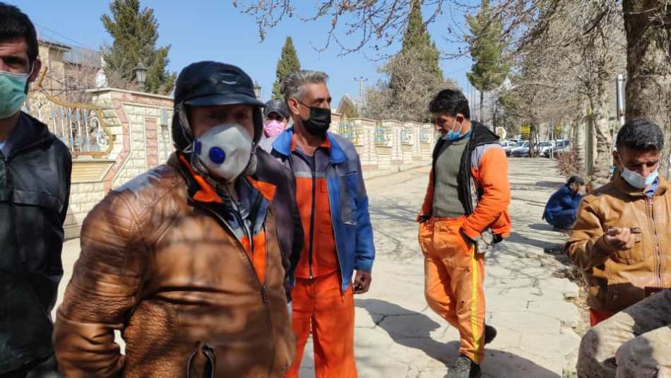 مطالبه گری کارگران شهرداری یاسوج جلوی استانداری