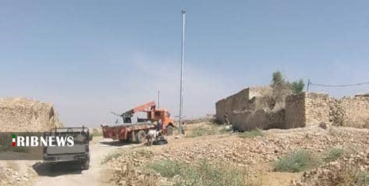 نصب برج نوری در بات تاریخی دهدشت