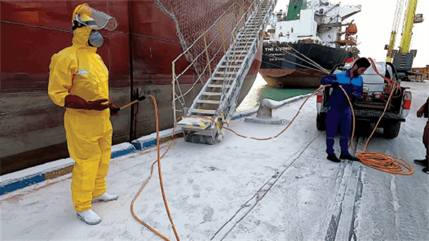 ندابیر شدید در بنادر خوزستان برای جلوگیری از شیوع کرونا ندابیر شدید در بنادر خوزستان برای جلوگیری از شیوع کرونا