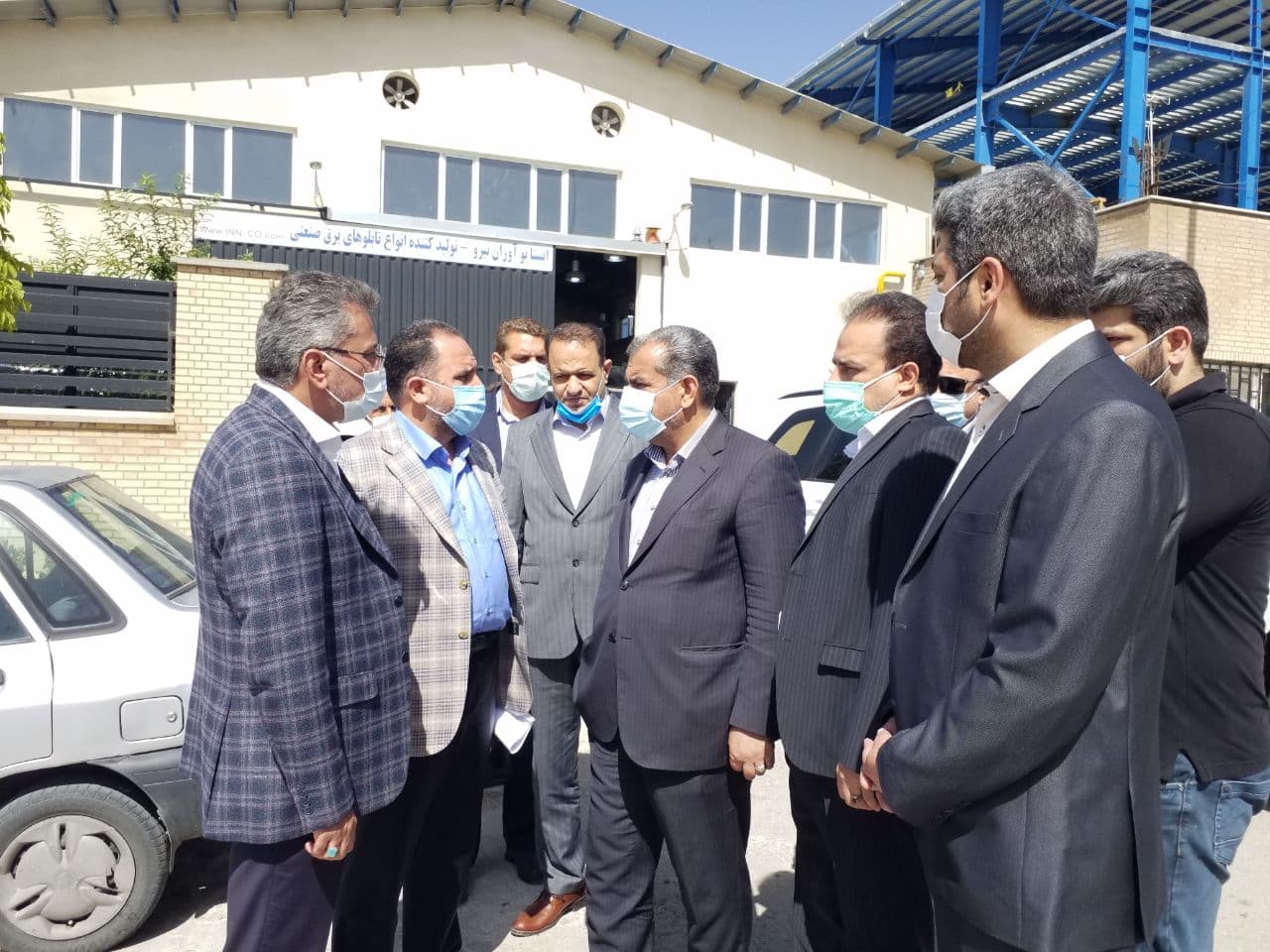 بازدید استاندار قزوین از چند واحد صنعتی در شهرک کاسپین ۲