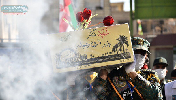 مراسم استقبال از شهیدگمنام در بندرعباس و قشم
